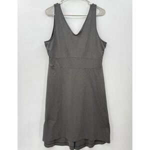 Lole Gray Dress Sleeveless‎ V Neck A-Line Casual Everyday Size L